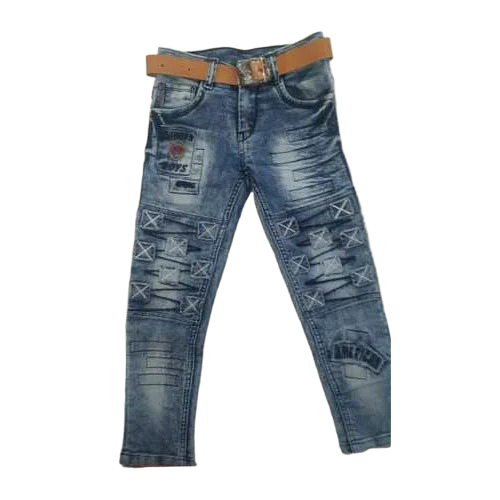 Boys Designer Grey Jeans - Feature: Washable
