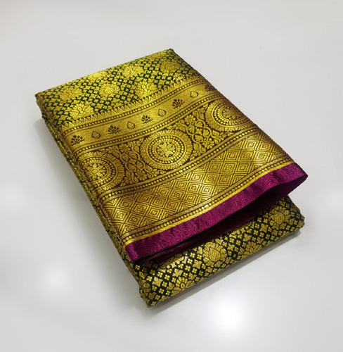 Golden Color Kanchipuram Saree