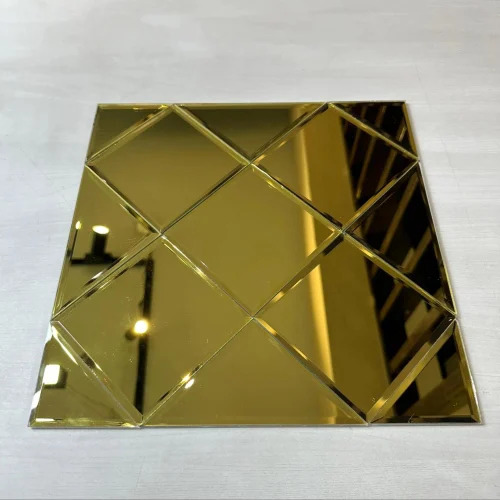 Golden Glass Mosaic Wall Tile