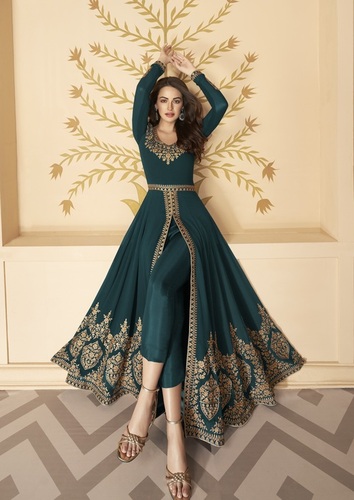 Green Anarkali Suit