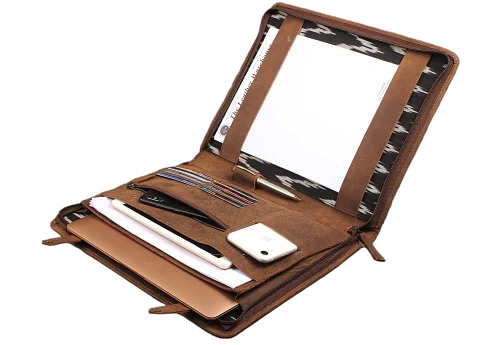 Leather Document File Folders
