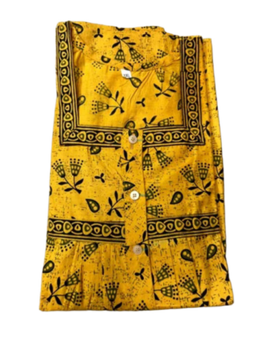 Printed Cotton Nighty - Color: Custom