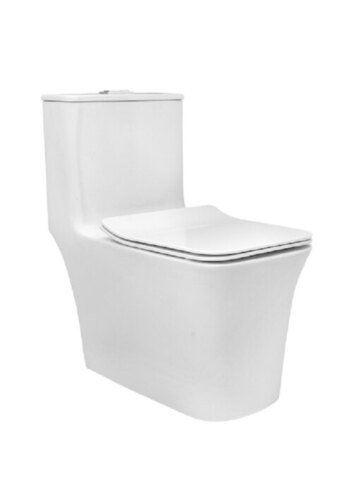 Square White Parryware Toilet Seat