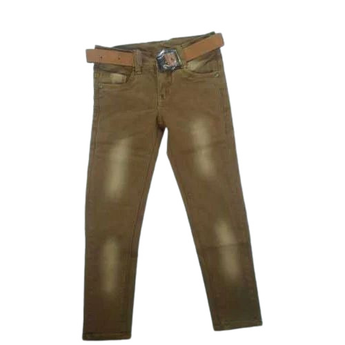 Boys Brown Stretchable Jeans