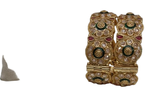 Fancy Bangles - Color: Golden