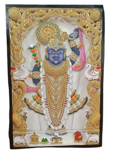 Sharad Purnima Shringar Shreenathji Painting - Features: Decorative Artwork