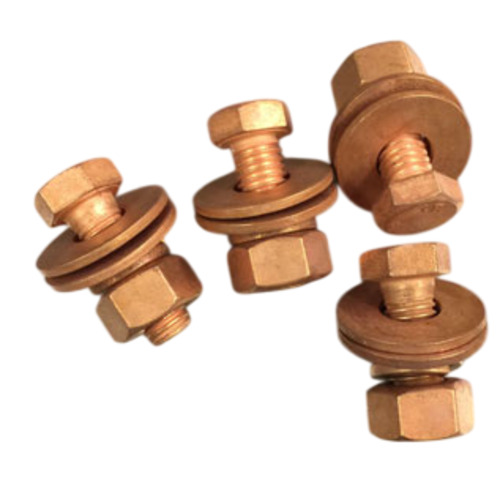 Copper Nut Bolt With Washer
