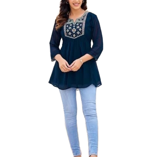 Ladies Top - Cotton, Standard Size, Multiple Colors | Light Weight, Breathable, Washable