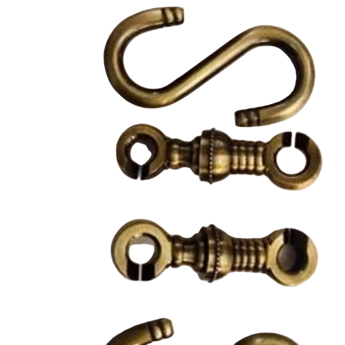 Brass Jhula Chain - Brass, Custom Length, Golden | Decorative, Round, Polished Finish, Indoor/outdoor Use