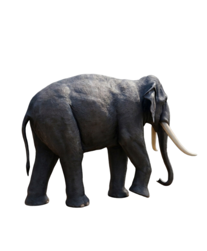 Fiberglass Elephant Statue - Design Type: Realistic Animal Sculpture