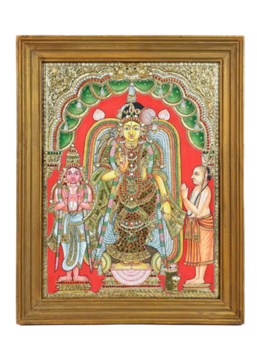 Andal Tanjore Painting - Color: Multi Color