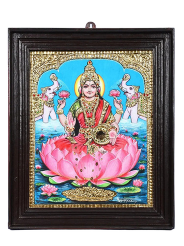 Gajalakshmi Tanjore Paintings - Color: Multi Color