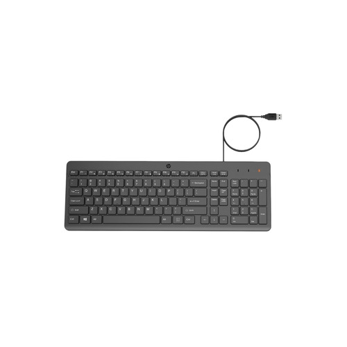 Hp Usb Wired Keyboard For Desktop Computer - Color: Black