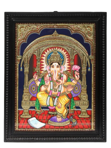 Lord Ganpati Tanjore Painting
