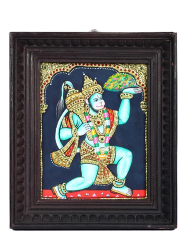 Lord Hanuman Tanjore Painting - Color: Multi Color