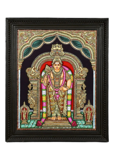 Murugan Tanjore Painting - Color: Multi Color