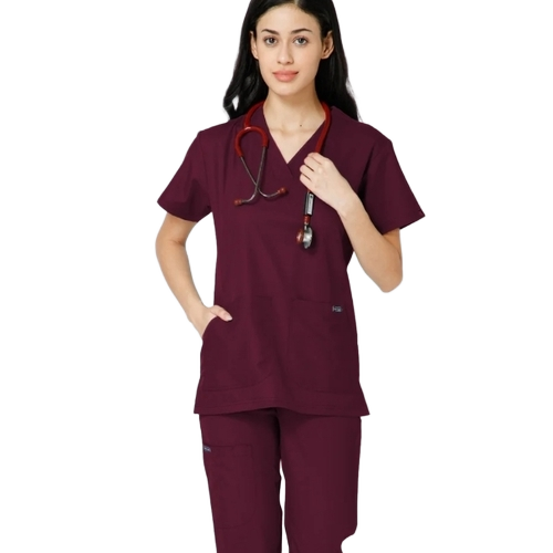 Red Hospital Uniform