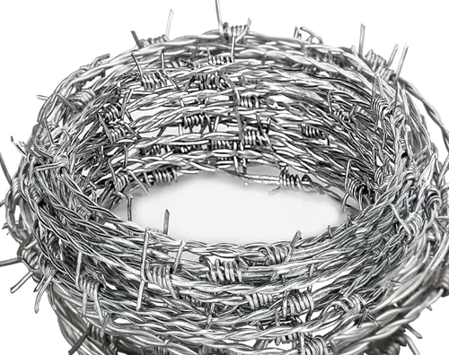 Silver Gi Barbed Wire Roll