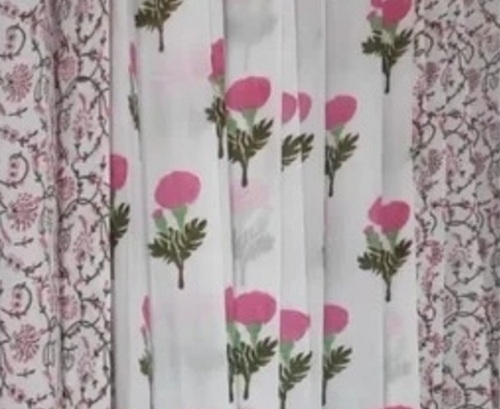 Butta Printed Window Curtain - Cotton All Sizes Multi Color | Lightweight Breathable Fade Resistant