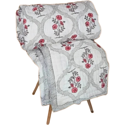 Hand Block Printed Jaipuri Quilt