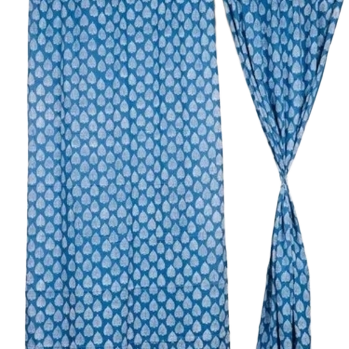 Pam Tree Block Printed Curtains
