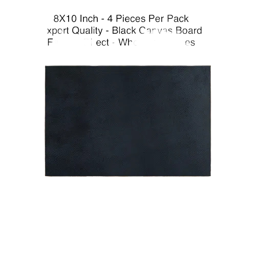 8 X 10 Inch Black Canvas Board - Assembly: Ready To Use