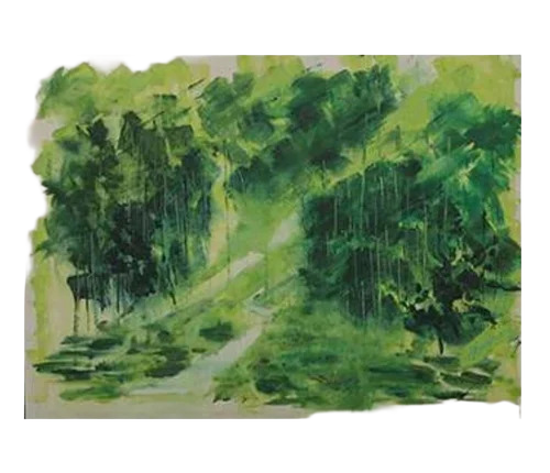 1.5X2 Ft Ach58 Mixed Media Painting - Design Type: Contemporary