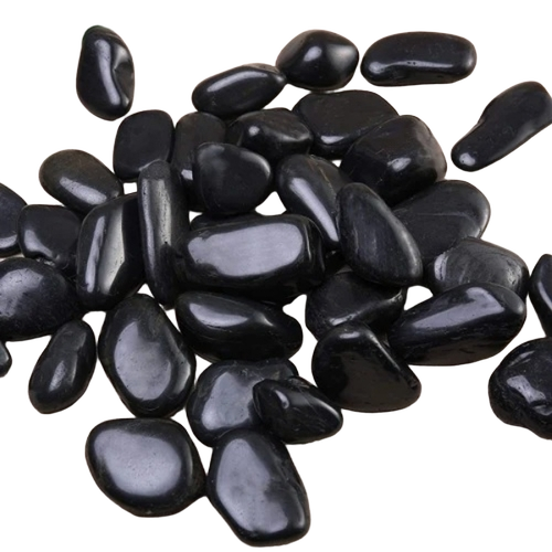 Black Polished Pebbles