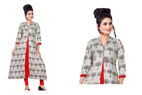 Fancy Printed Rayon Kurtis