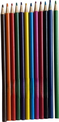 Full Size Color Pencils - Material: Plastic