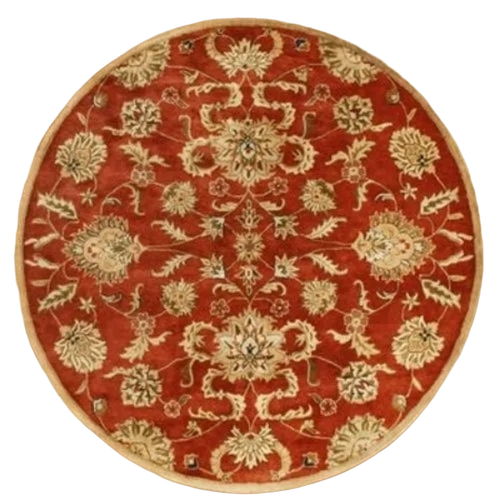 Silk Round Hand Knotted Carpet