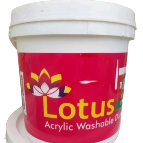 Acrylic Washable Distemper - Acrylic Liquid High Gloss Smooth Finish | Durable Quick Drying Low Odor Easy Application