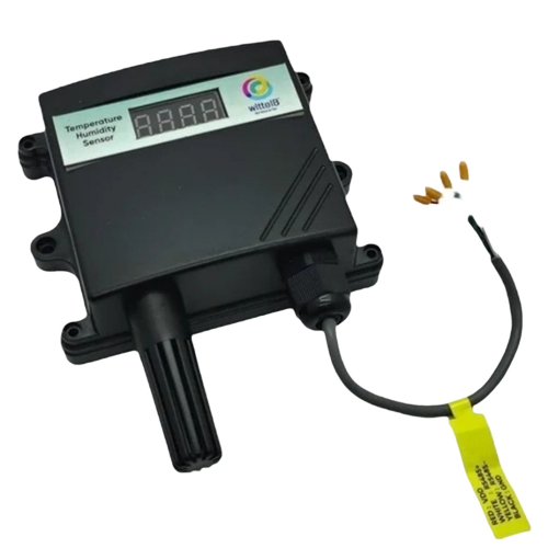 Temperature N Humidity Sensor W Display N Modbus Rtu - Black, 220 Volt | SPI Interface, Ethernet Module, W5500 Chip, Low Power