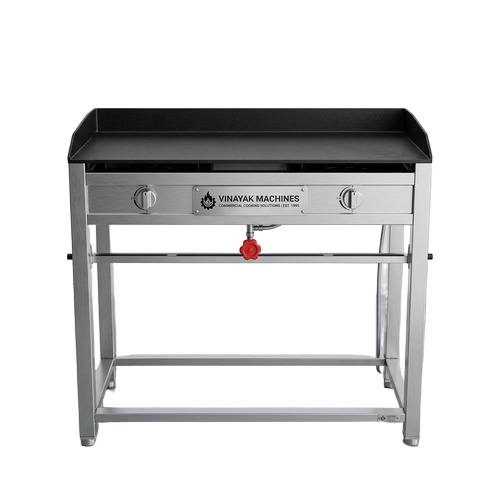 Vinayak Machines 18/36 Stand Type Ss Dosa Bhatti With 33 Inch Burner 8Mm Plate Thickness And 1 Rv Burner - Application: Commercial Kitchen