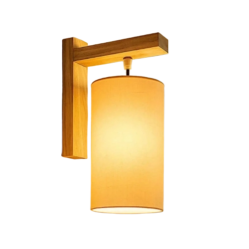 Wooden Wall Lamp - Color: Golden