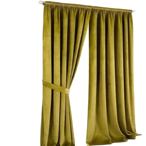 Charcoal Green Curtain