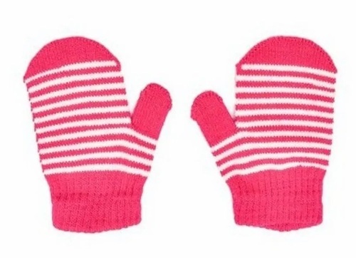 Designer Pink Woolen Gloves