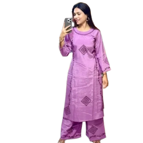 Ladies Lavender Palazzo Suit