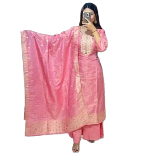 Ledies Pink Palazzo Suit