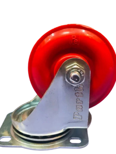 Red 2.5 Inch Pu Caster Wheel - Usage: Utility Trolleys