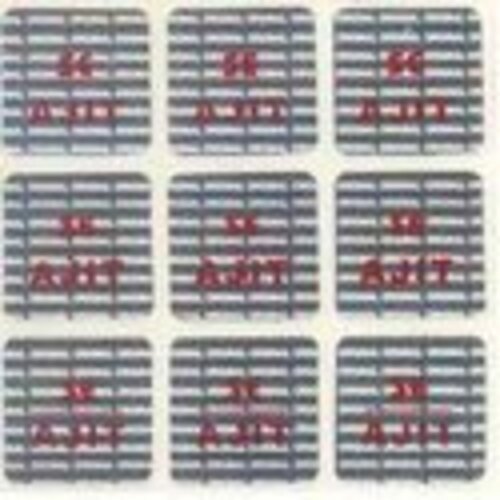 Square Hologram Stickers - Color: Multi