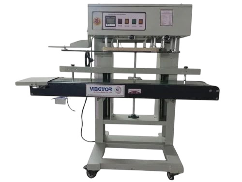 Vertical Baby Band Sealer - Grey, 440V Electric | Automatic, High Speed Industrial Sealing