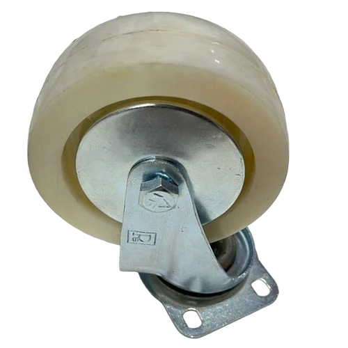 White Polypropylene Caster Wheels - Usage: Storage Racks & Carts