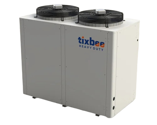 5.5Ton Tixbee Water Cooled Chiller - White, Three Phase, R134a, 7°C Chilled Water | Scroll Compressor, Semi Automatic, HVAC Process Cooling