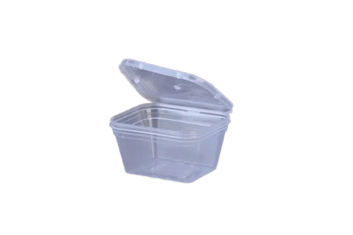 50ml Plastic Food Container - Plastic, 50ml, Black, Round, Eco-Friendly, Water Resistant