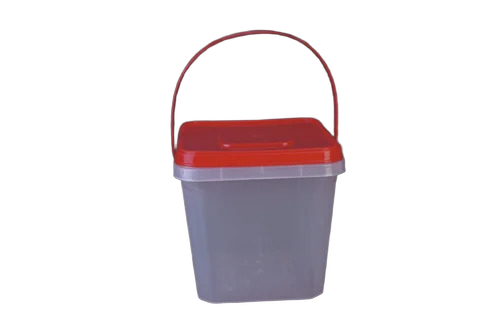7000 Ml Plastic Square Food Container - Color: White