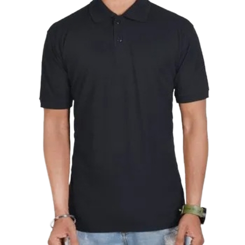Black Men Polo T Shirt 