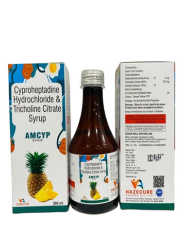 Cyproheptadine Hcl Tricholine Citrate Syrup