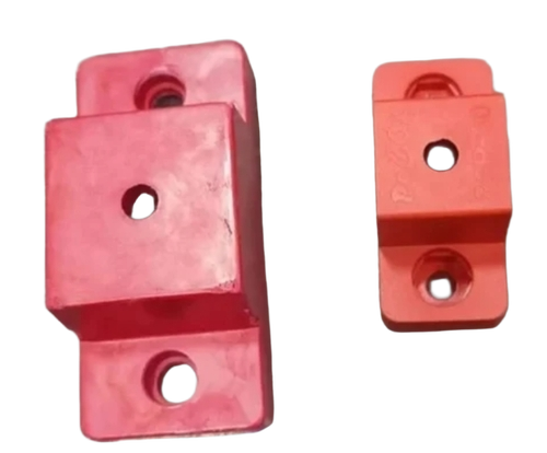 Earthing Strip Insulator Clamp - Color: Red