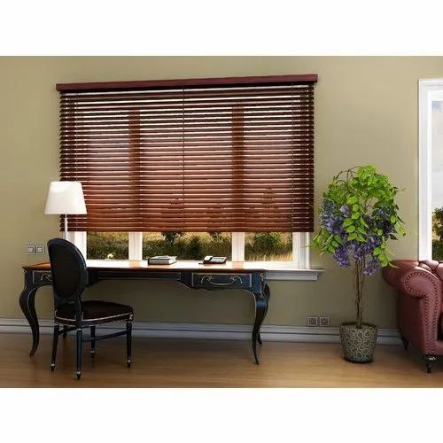 Horizontal Wooden Window Blinds